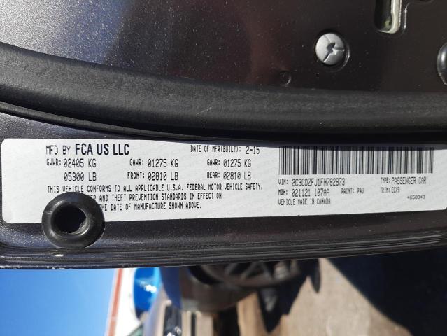 2C3CDZFJ1FH782873 - 2015 DODGE CHALLENGER R/T SCAT PACK CHARCOAL photo 12