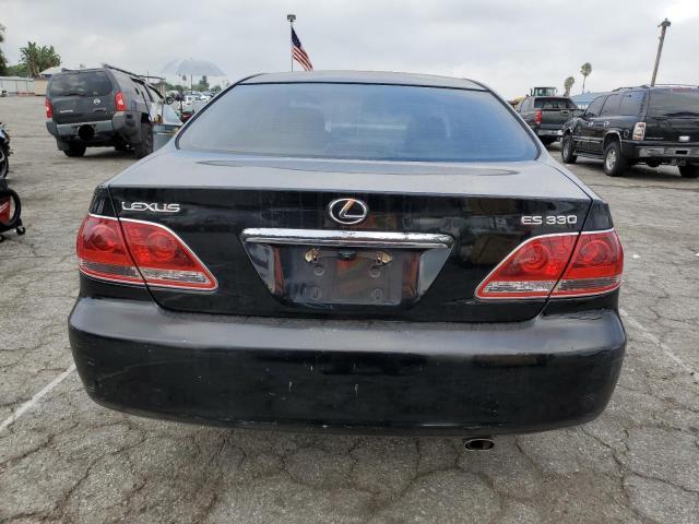 JTHBA30G465167119 - 2006 LEXUS ES 330 BLACK photo 6