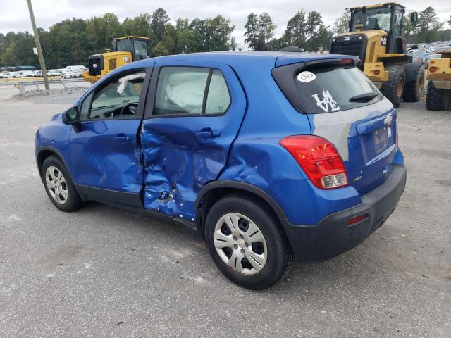 KL7CJKSB2FB200943 - 2015 CHEVROLET TRAX LS BLUE photo 2