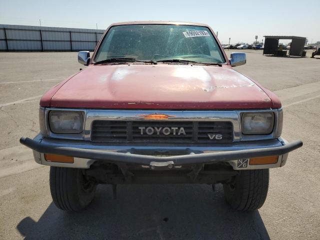 JT4VN13G7M5056287 - 1991 TOYOTA PICKUP 1/2 TON EXTRA LONG WHEELBASE SR5 RED photo 5