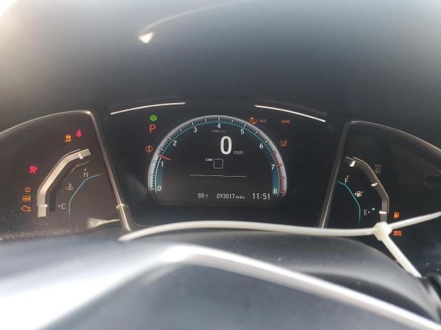 19XFC1F32KE211994 - 2019 HONDA CIVIC EX GRAY photo 9