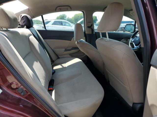 19XFB2F55DE071727 - 2013 HONDA CIVIC LX BURGUNDY photo 10