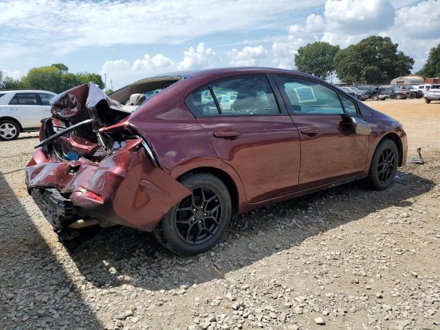 19XFB2F55DE071727 - 2013 HONDA CIVIC LX BURGUNDY photo 3