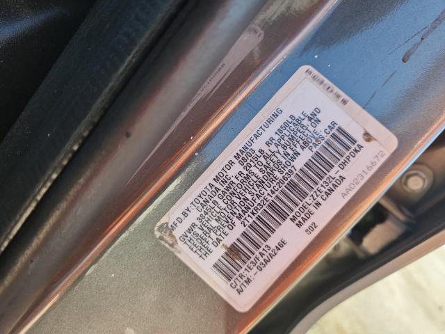 2T1KR32E14C206397 - 2004 TOYOTA COROLLA MA XR GRAY photo 12