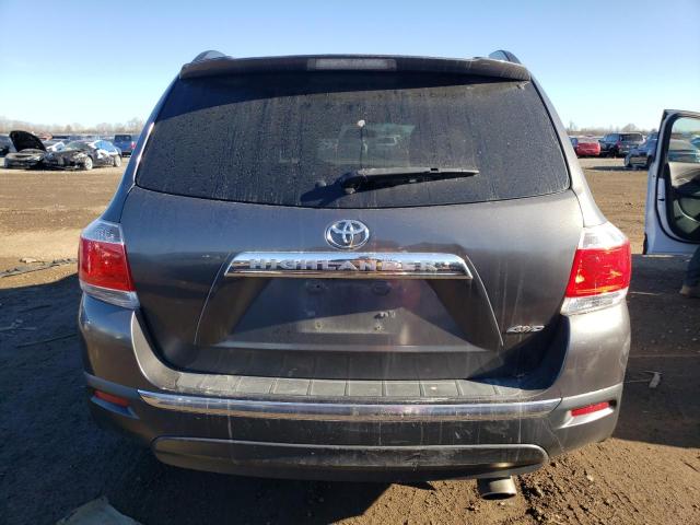 5TDBK3EH4BS046238 - 2011 TOYOTA HIGHLANDER BASE GRAY photo 6