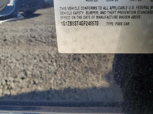 1G1ZB5ST4GF246670 - 2016 CHEVROLET MALIBU LS ლურჯი ფოტო 13