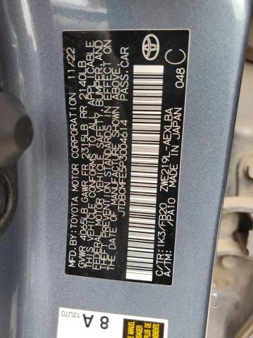 JTDBCMFE5P3004614 - 2023 TOYOTA COROLLA LE Mavi fotoğraf 13