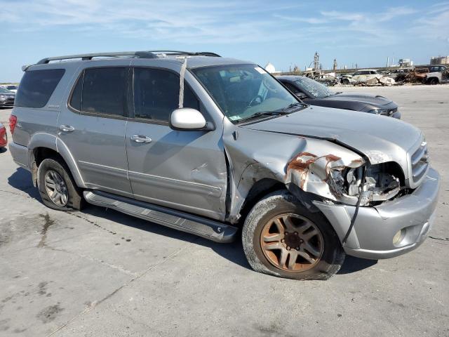 5TDZT38A93S175376 - 2003 TOYOTA SEQUOIA LIMITED SILVER photo 4