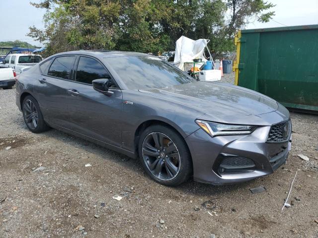 19UUB5F52NA004372 - 2022 ACURA TLX TECH A GRAY photo 4