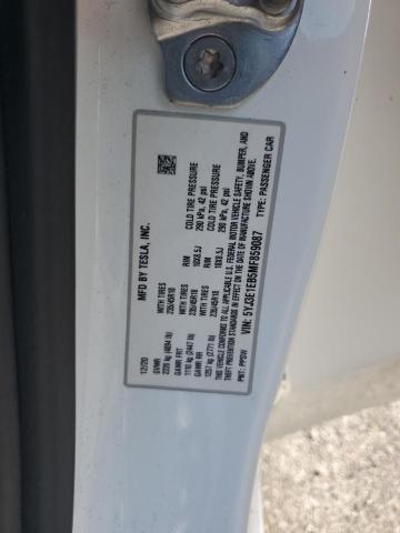 5YJ3E1EB5MF859087 - 2021 TESLA MODEL 3 WHITE photo 12