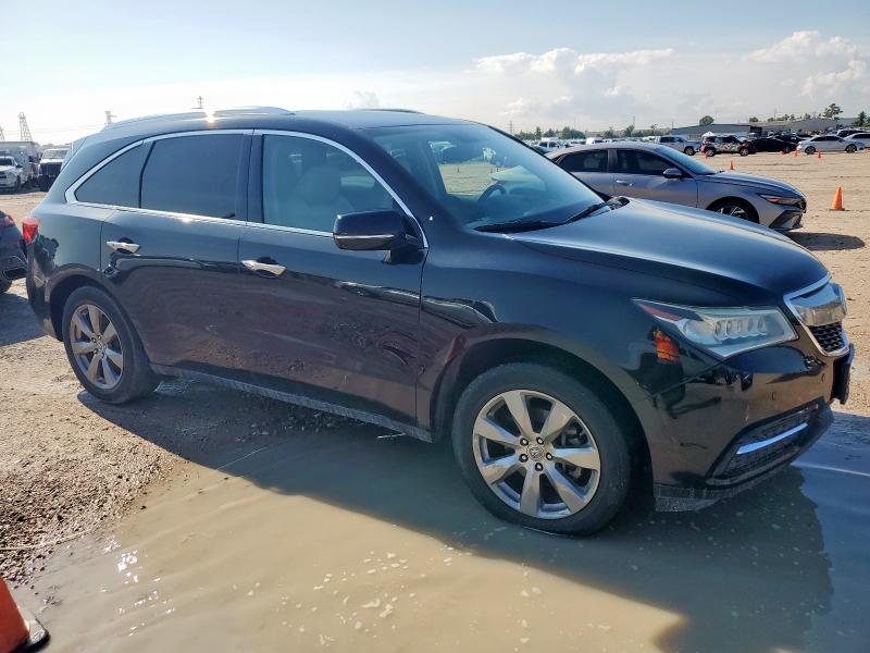 5FRYD3H88EB002461 - 2014 ACURA MDX ADVANCE BLACK photo 4