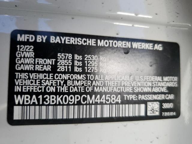 WBA13BK09PCM44584 - 2023 BMW M550XI WHITE photo 12