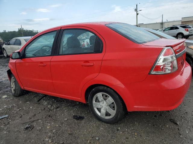 KL1TD5DE5AB085855 - 2010 CHEVROLET AVEO LS Czerwony zdjęcie 2