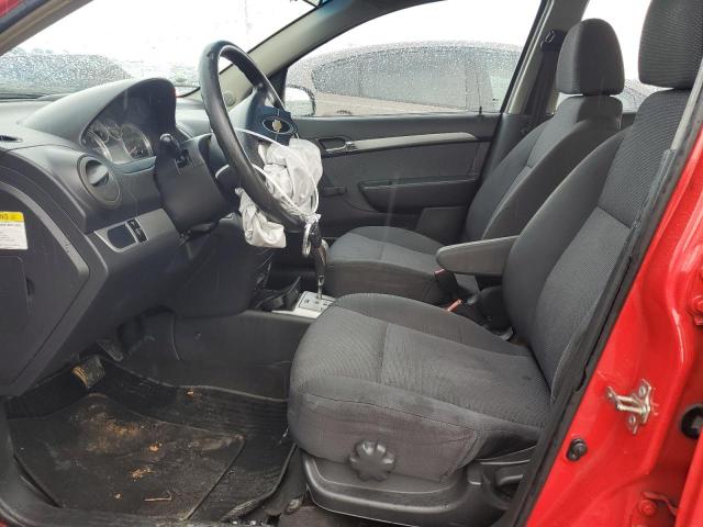KL1TD5DE5AB085855 - 2010 CHEVROLET AVEO LS Czerwony zdjęcie 7