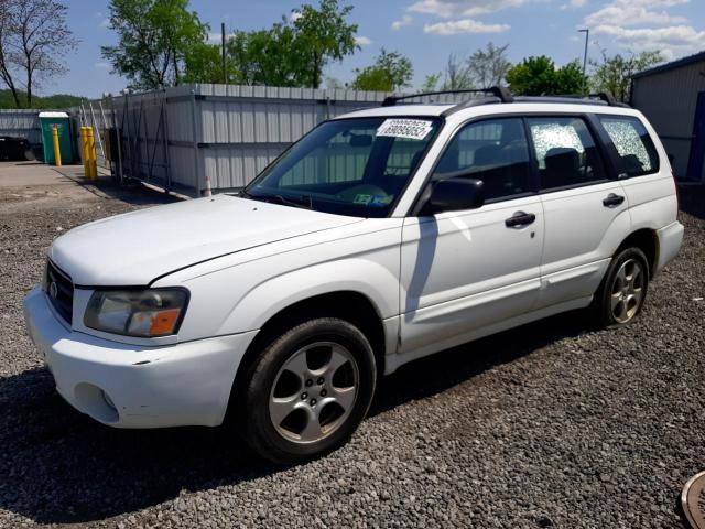 JF1SG65654H754268 - 2004 SUBARU FORESTER 2.5XS WHITE photo 1