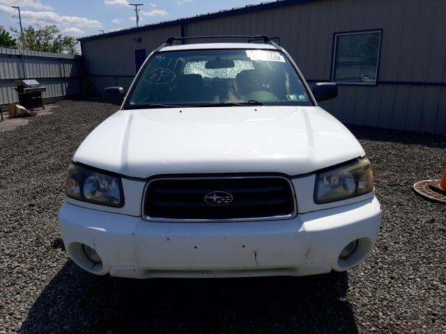 JF1SG65654H754268 - 2004 SUBARU FORESTER 2.5XS თეთრი ფოტო 5