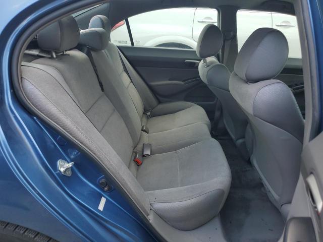 1HGFA16508L109389 - 2008 HONDA CIVIC LX BLUE photo 10