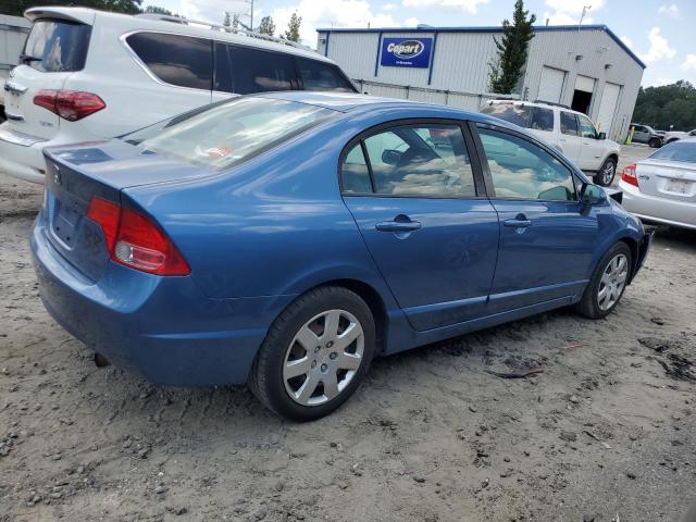 1HGFA16508L109389 - 2008 HONDA CIVIC LX BLUE photo 3