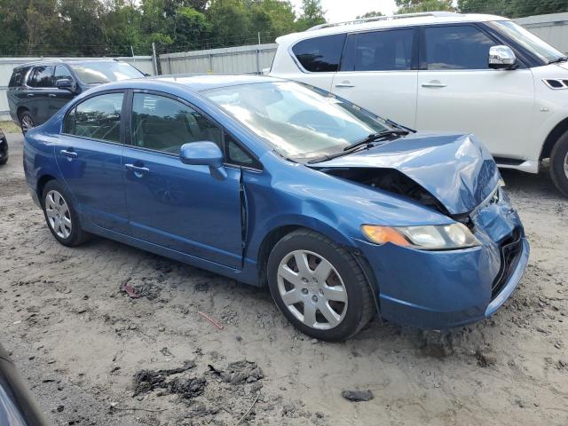 1HGFA16508L109389 - 2008 HONDA CIVIC LX BLUE photo 4