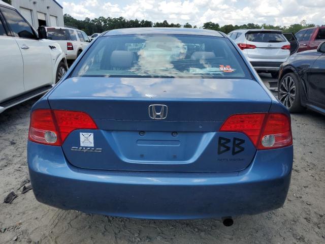 1HGFA16508L109389 - 2008 HONDA CIVIC LX BLUE photo 6