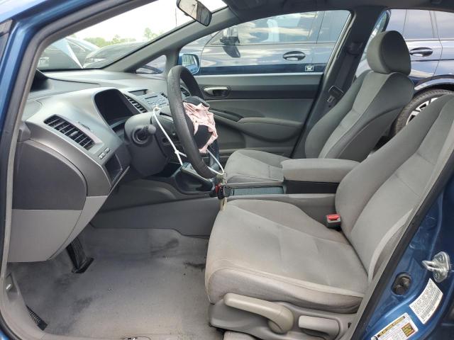 1HGFA16508L109389 - 2008 HONDA CIVIC LX BLUE photo 7