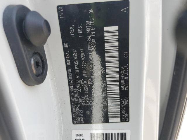 5TDJRKEC1MS007972 - 2021 TOYOTA SIENNA XLE WHITE photo 13