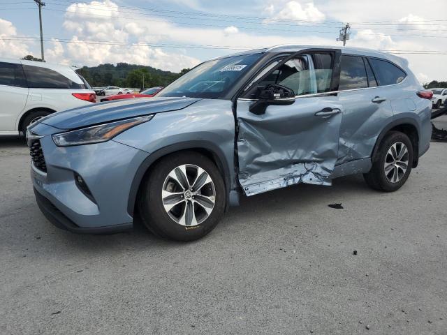 5TDGZRAH2MS085584 - 2021 TOYOTA HIGHLANDER XLE BLUE photo 1