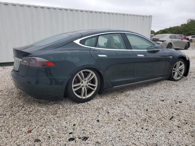 5YJSA1CG6DFP04778 - 2013 TESLA MODEL S GREEN photo 3