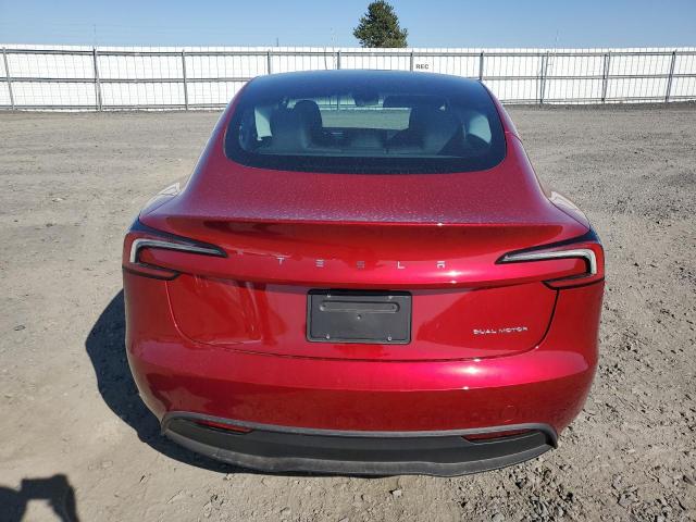 5YJ3E1EB1SF961953 - 2025 TESLA MODEL 3 红色 照片 6