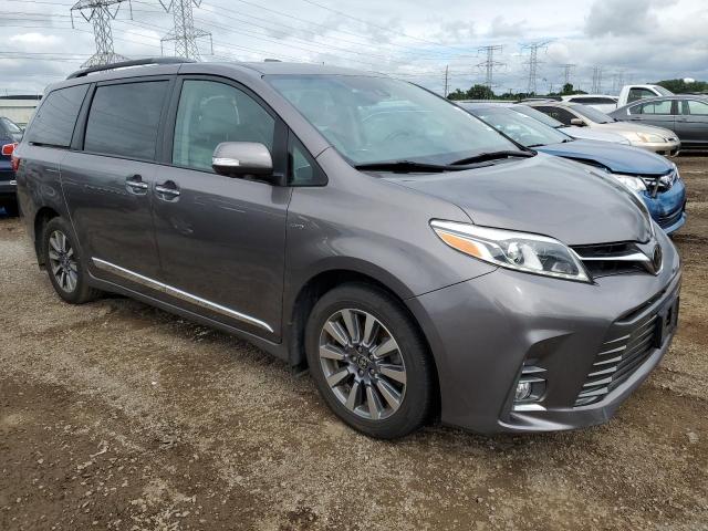 5TDDZ3DC3LS243509 - 2020 TOYOTA SIENNA XLE GRAY photo 4