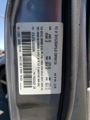 2C3LA73W16H330306 - 2006 CHRYSLER 300C SRT-8 GRAY photo 12