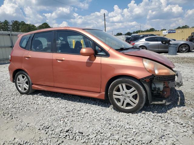 JHMGD38667S047110 - 2007 HONDA FIT S TAN photo 4