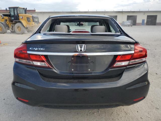 19XFB2F96DE092699 - 2013 HONDA CIVIC EXL შავი ფოტო 6