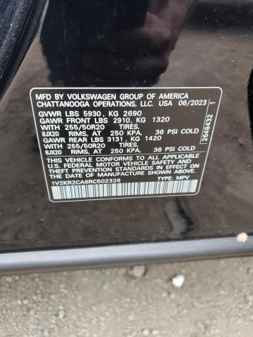 1V2KR2CA6RC502326 - 2024 VOLKSWAGEN ATLAS SE 黑色 照片 14