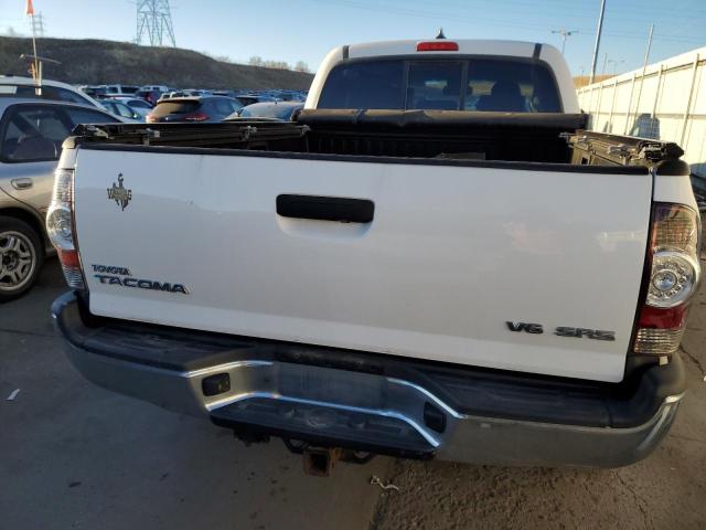 3TMMU4FN0CM043190 - 2012 TOYOTA TACOMA DOUBLE CAB LONG BED WHITE photo 6