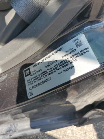 KL8CD6S92DC510217 - 2013 CHEVROLET SPARK 1LT CHARCOAL photo 13