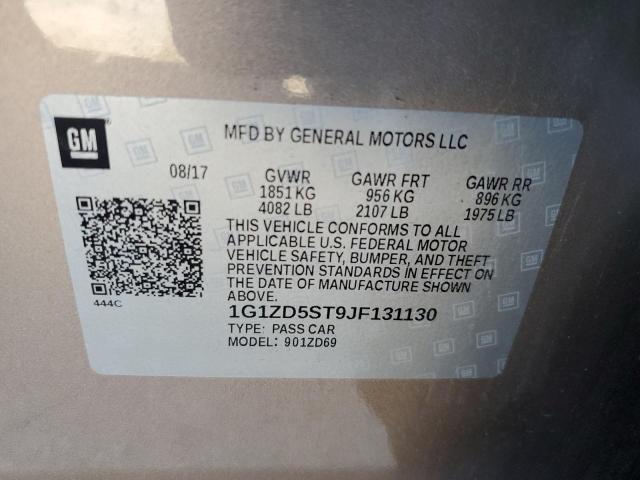 1G1ZD5ST9JF131130 - 2018 CHEVROLET MALIBU LS LT 棕色 照片 13