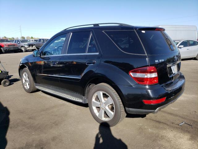 4JGBB8GB1BA719811 - 2011 MERCEDES-BENZ ML 350 4MATIC BLACK photo 2
