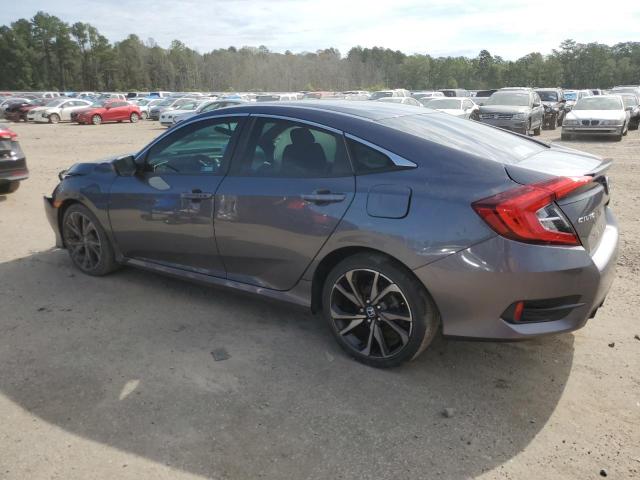 2HGFC2F80LH507783 - 2020 HONDA CIVIC SPORT GRAY photo 2