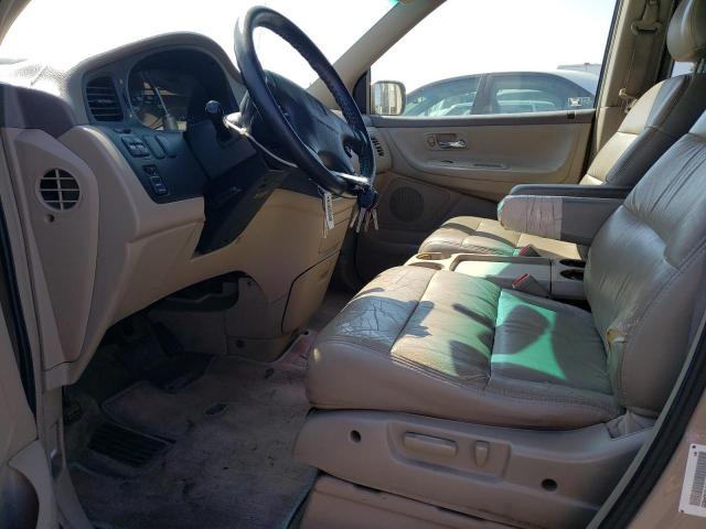 2HKRL18631H513468 - 2001 HONDA ODYSSEY EX GOLD photo 7