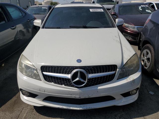 WDDGF56X99R050795 - 2009 MERCEDES-BENZ C 350 WHITE photo 5