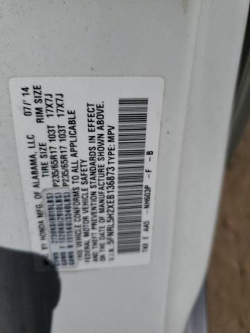 5FNRL5H2XEB136873 - 2014 HONDA ODYSSEY LX WHITE photo 13