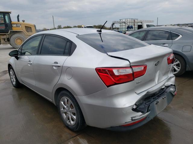 KNADM4A39G6668339 - 2016 KIA RIO LX SILVER photo 2