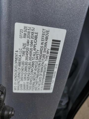 5FNYF8H56PB030731 - 2023 HONDA PASSPORT EXL Gümüş fotoğraf 13