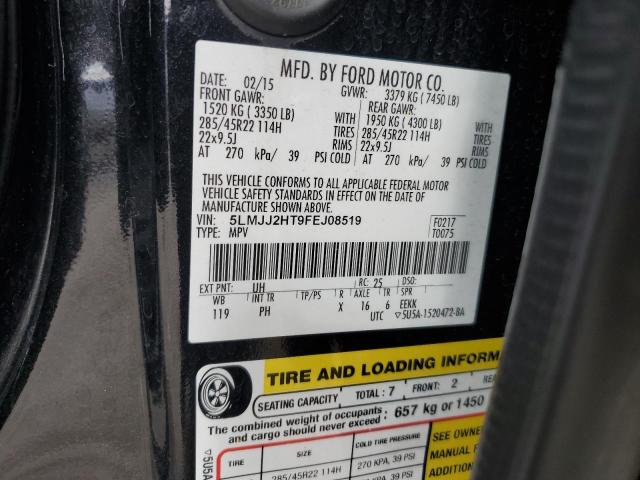 5LMJJ2HT9FEJ08519 - 2015 LINCOLN NAVIGATOR 黑色 照片 14