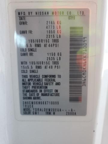 3N6CM0KN6KK710099 - 2019 NISSAN NV200 2.5S 白色 照片 13