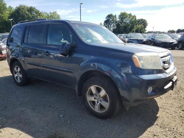 5FNYF4H52BB030579 - 2011 HONDA PILOT EXL 蓝色 照片 4