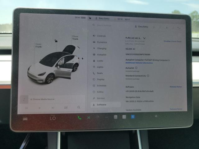 5YJYGDEE0MF076089 - 2021 TESLA MODEL Y Білий фото 9