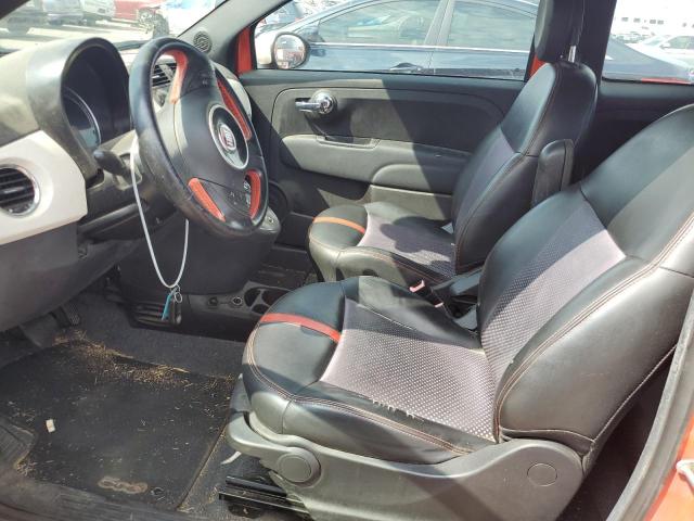 3C3CFFGE2DT750979 - 2013 FIAT 500 ELECTRIC ORANGE photo 7