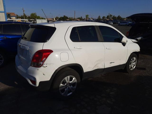 KL7CJKSBXJB700583 - 2018 CHEVROLET TRAX LS WHITE photo 3